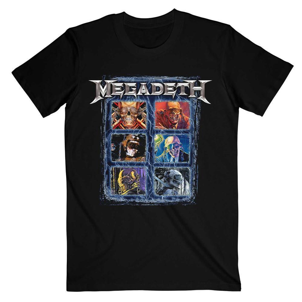 Megadeth Unisex T-Shirt Vic Head Grid
